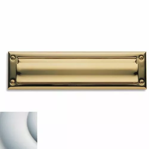 Baldwin 0014264 Letter Box Plate, Satin Chrome