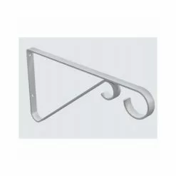NATIONAL MFG SALES CO National Hardware N274-571 V2653 Series Plant Bracket, 9 In L, Steel, White
