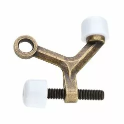 NATIONAL MFG SALES CO National Hardware N830-120 Hinge Pin Door Stop Zinc Antique Brass Gold Mounts To Door Antique Brass