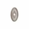 Emtek 2402US15A Doorbell Button Oval Rose, Antique Nickel Finish