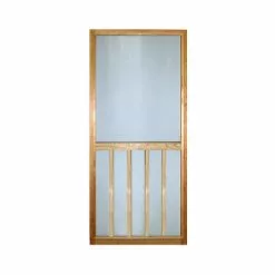 WOOD PRODUCTS MANUFACTURERS 3068VERT-B Vertical Bar Wood Screen Door, 36 X 80-In.