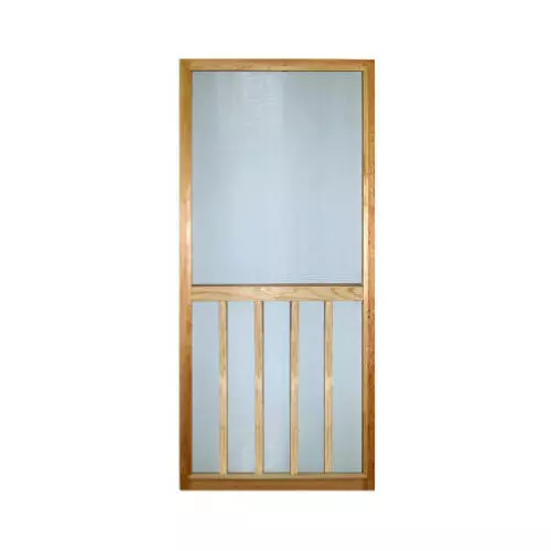 WOOD PRODUCTS MANUFACTURERS 3068VERT-B Vertical Bar Wood Screen Door, 36 X 80-In.
