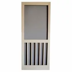 Screen Tight W5BAR32 Screen Door, 32 In W, 80 In H, Natural Light Brown