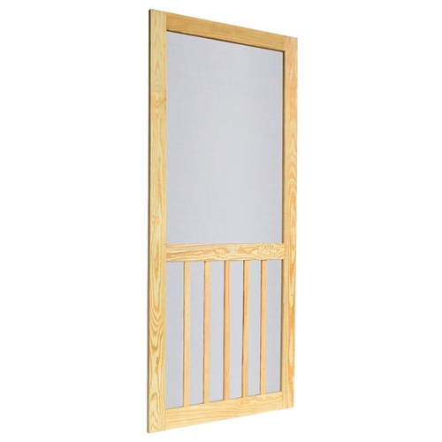 Screen Tight WTIM36PT 5-Bar Screen Door, 36 In W, 80 In H, Full View, Removable Screen, Multi-Color
