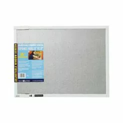 SAINT-GOBAIN ADFORS AMERICA IN ADFORS FSP8556-U Adjustable Window Screen 20 37" W In. Fiberglass Gray