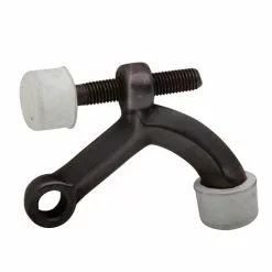 INGERSOLL RAND (SCHLAGE/FALCON Schlage SPS70B-716 Door Stop 3" W X 2-1/2" L Solid Brass Aged Bronze Yellow Mounts To Base Trim Aged Bronze