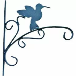 TURFCARE SUPPLY CORP Landscapers Select GB-3019 Hanging Plant Bracket, 11 In L, 11.8 In H, Steel, Matte Black