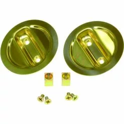 L.E. Johnson Products, Inc Johnson Hardware 21-3PPK2 Privacy Lock, US3 Brass, 2-3/8 In Backset