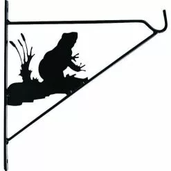 TURFCARE SUPPLY CORP Landscapers Select GF-3059 Plant Bracket, 11 In L, Steel, Matte Black, Wall Mount Mounting