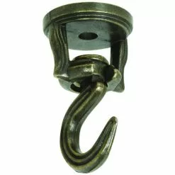 National Hardware N274894 V2673 2" Swivel Swag Hook Antique Brass Finish
