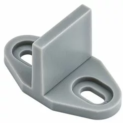 National Hardware N187090 V1070 Sliding Door Hardware Single Floor Guide Grey Finish