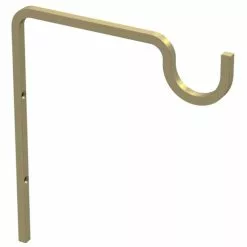 NATIONAL MFG SALES CO National Hardware N275-508 Long Utility Hook, 7-15/16 In L, 9 In H, Steel, Brushed Gold, Screw, Wall Mounting