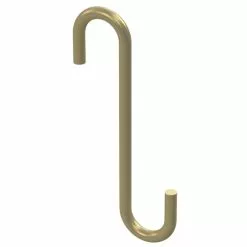 NATIONAL MFG SALES CO National Hardware N275-515 Modern Series Small S-Hook, 4-3/4 In H, Steel, Brushed Gold