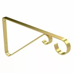 National Hardware N274555 V2653 9" Plant Bracket Brass Finish
