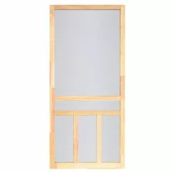 Screen Tight WCRK36 Creekside Series WCRC36 Screen Door, 36 In W, 80 In H, Wood, Natural