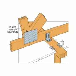 SIMPSON STRONG-TIE CO Simpson Strong-Tie DTC Double Truss Clip Galvanized Silver Steel For 2-1/2 Galvanized