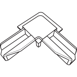 Brixwell 90-1004 Corner Key Plastic White Outside Corner Key
