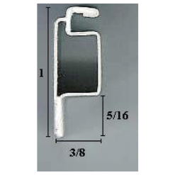 Brixwell 90-1118 3/8 X 1 Screen Frame White 15 8ft Lengths Per Tube