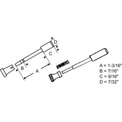 Brixwell 90-327 7/32in Plunger Aluminum
