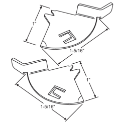 Brixwell 90-382a Knife Latch Set Mill Lh/rh