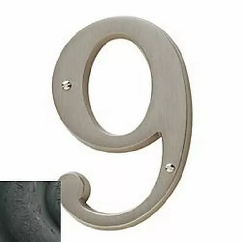Baldwin 90679402 4-3/4" Carded House Number # 9 Distressed Oil Rubbed Bronze Finish