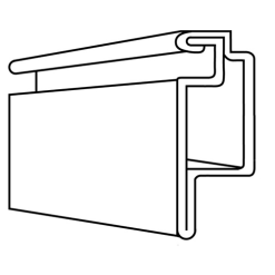 Brixwell 90M-261 3/8 X 3/4 Screen Frame With Fl 20 8ft Lengths Per Carton Bronze Color 1 Carton