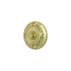 Deltana BBR213U3 2-1/4" Diameter Round Contemporary Bell Button Polished Brass