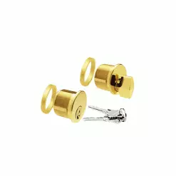CR Laurence CRL DRA5060PB Polished Brass Keyed DRA Series Cylinder/Thumbturn Combo