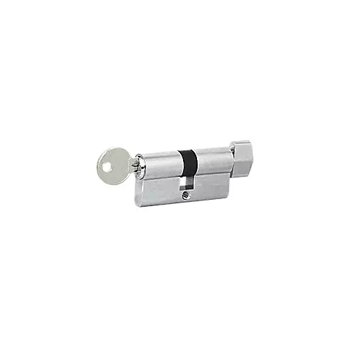 CR Laurence CRL EC3BSKA Brushed Stainless Keyed Alike Cylinder Lock With Thumbturn