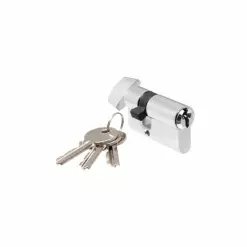 CR Laurence CRL EC4A Satin Chrome Keyed Cylinder Lock With Thumbturn