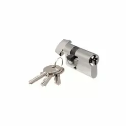 CR Laurence CRL EC4BS Brushed Stainless Keyed Cylinder Lock With Thumbturn