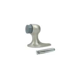 Deltana FDB218U15 2-1/8" Height Gooseneck Floor Mounted Door Stop Satin Nickel