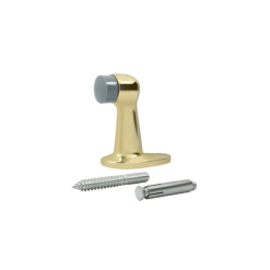 Deltana FDB278U3 2-7/8" Height Gooseneck Floor Mounted Door Stop Polished Brass