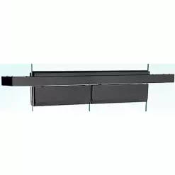CR Laurence CRL FH4BLD Black Powder Coated Double Floating Header For Overhead Concealed Door Closers - For 72" Wide Opening