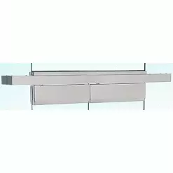 CR Laurence CRL FH4BSD Brushed Stainless Double Floating Header For Overhead Concealed Door Closers - For 72" Wide Opening
