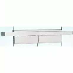 CR Laurence CRL FH4PSD Polished Stainless Double Floating Header For Overhead Concealed Door Closers - For 72" Wide Opening