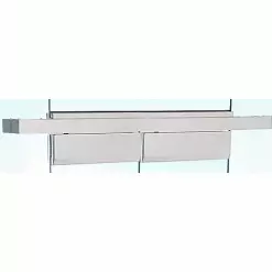 CR Laurence CRL FH4SAD Satin Anodized Double Floating Header For Overhead Concealed Door Closers - For 72" Wide Opening