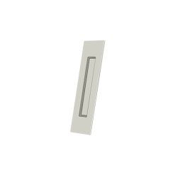 Deltana FP10225U14 10" Height Pocket Door Rectangular Flush Pull Polished Nickel