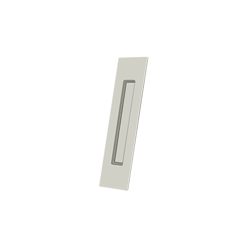 Deltana FP10225U14 10" Height Pocket Door Rectangular Flush Pull Polished Nickel