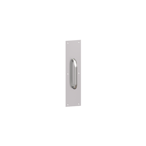 Hager 071881 33J 3-1/2" X 15" Square Corner Plate With 3J 10" Center To Center Round Pull, Satin Bronze Finish