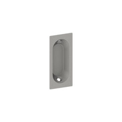 Hager 075056 2640 Oblong Flush Pull, Satin Brass Finish