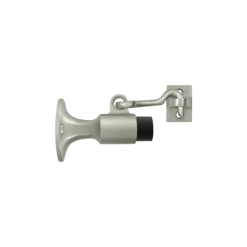 Deltana SAHW325U15 3-5/8" Length Wall Mount Door Bumper With Hook Satin Nickel
