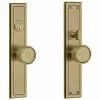 Baldwin 6945060FD Hollywood Hills Knob By Knob Full Dummy Mortise Lock Trim Blank Plates Satin Brass With Brown Finish