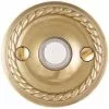 Emtek 2401US7 Doorbell Button Rope Rose, French Antique Brass Finish